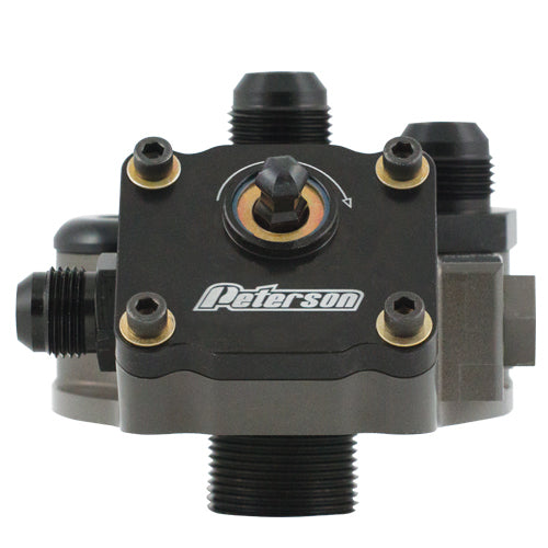 Peterson Fluid 09-1571 Engine Primer Oil Filter Mount 12an 1-1/2-12 Thd Peterson Fluid 09-1571