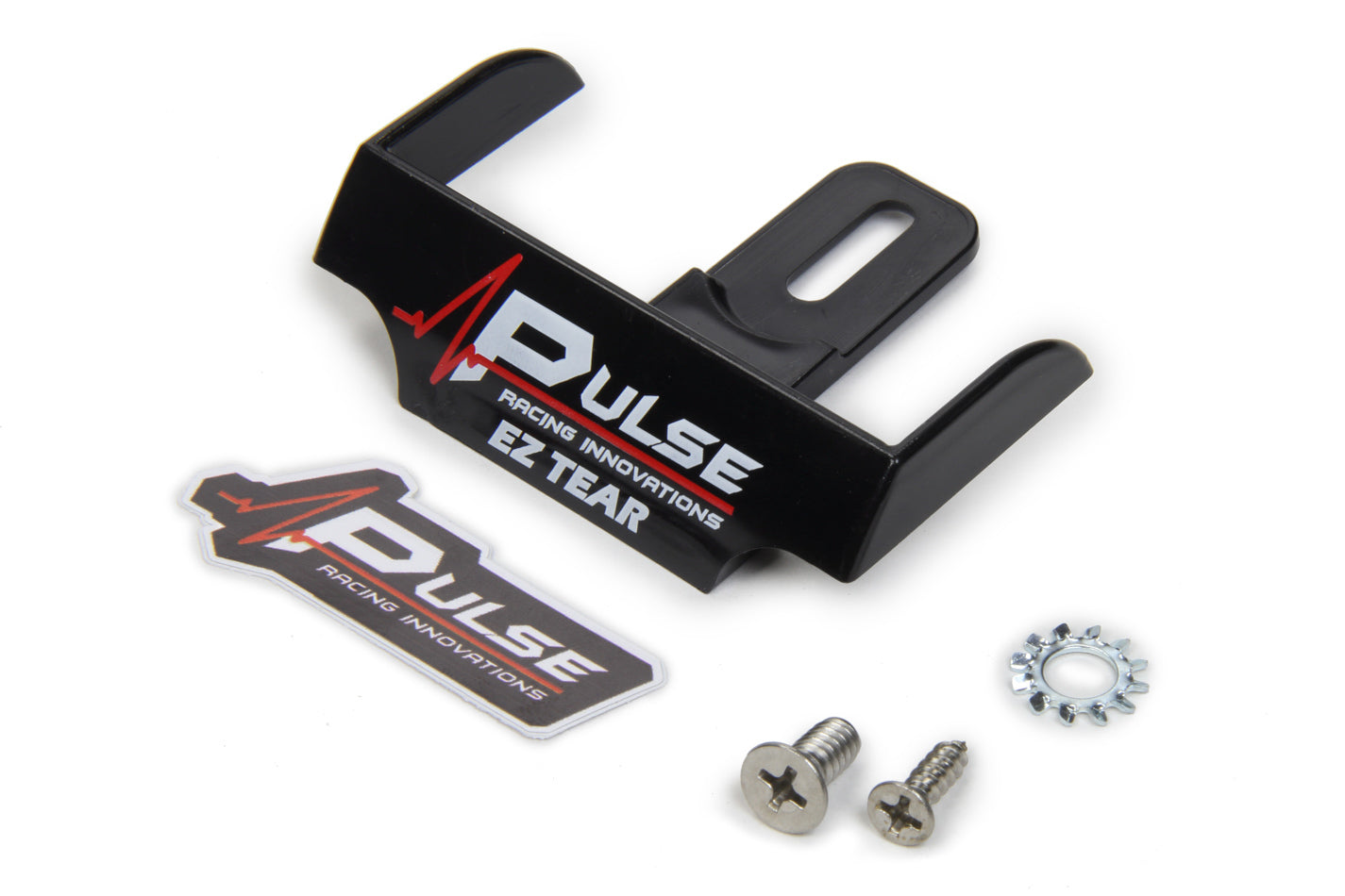 Pulse Racing Innovations EZTS101BK EZ Tear Shield Mounted Black Pulse Racing Innovations EZTS101BK