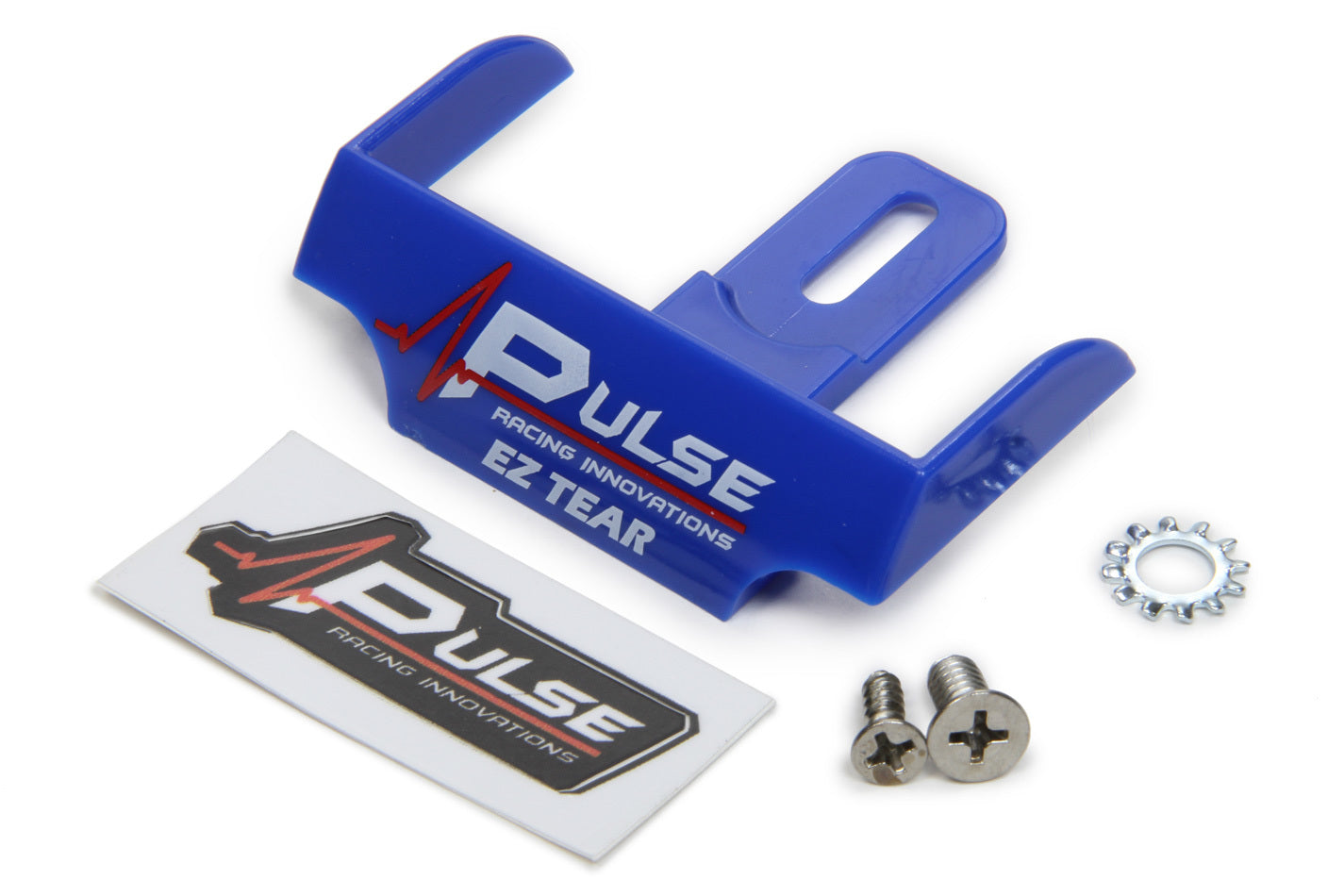 Pulse Racing Innovations EZTS101BL EZ Tear Shield Mounted Blue Pulse Racing Innovations EZTS101BL