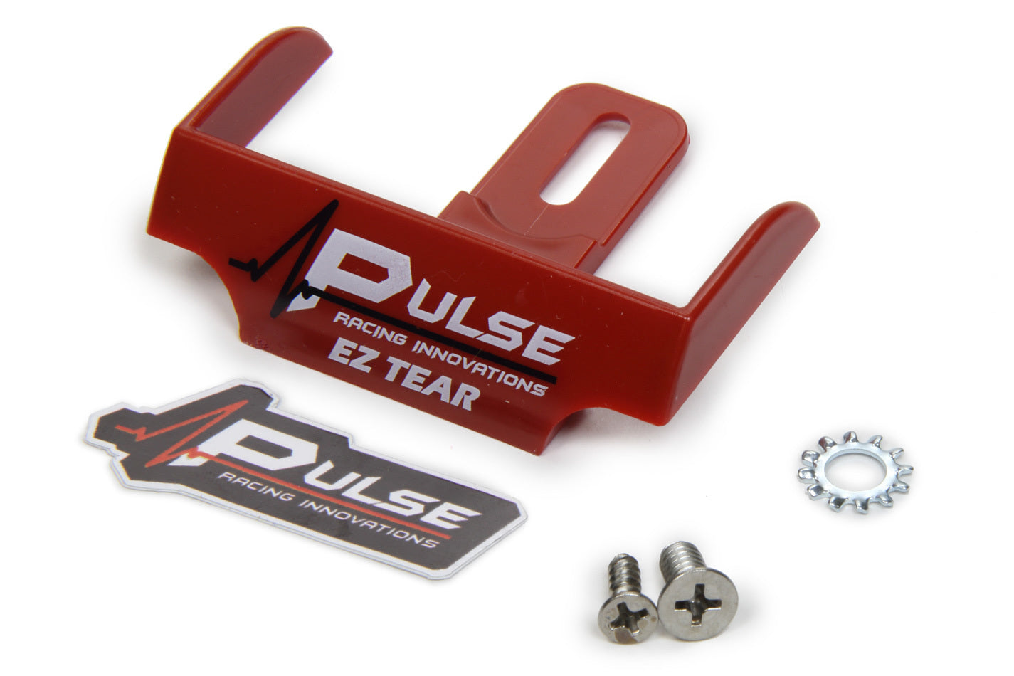 Pulse Racing Innovations EZTS101R EZ Tear Shield Mounted Red Pulse Racing Innovations EZTS101R