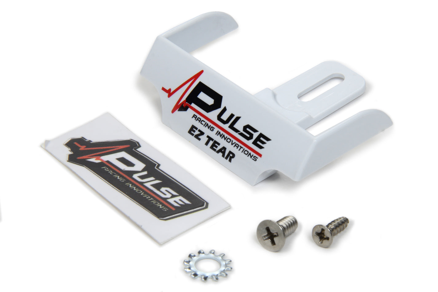 Pulse Racing Innovations EZTS101W EZ Tear Shield Mounted White Pulse Racing Innovations EZTS101W