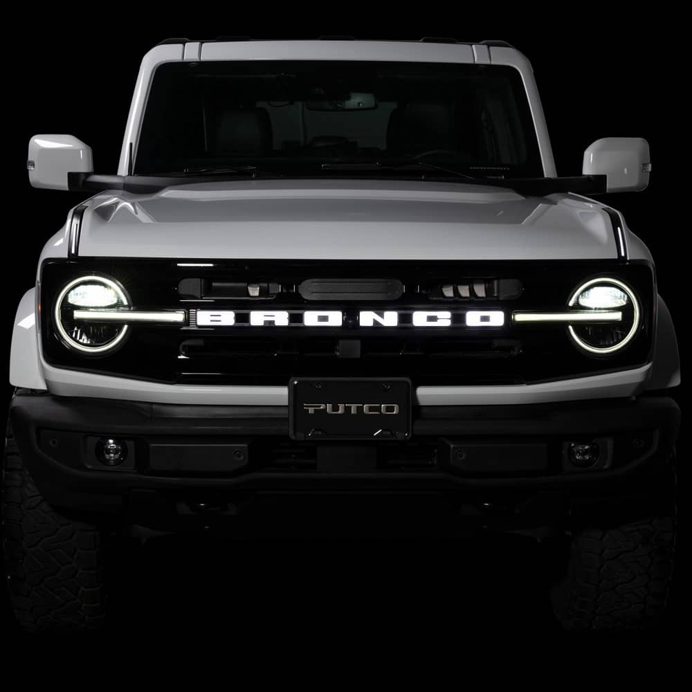 Putco 92851 LED FRONT EMBLEM 21-26 BRONCO W/O FRONT CAMERA Putco 92851