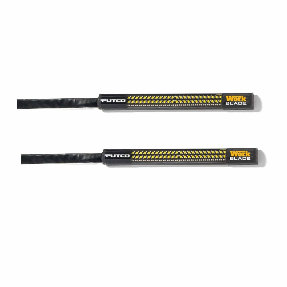 Putco 93009-06 6" PAIR AMBER/WHITE BLADE LED 64 STROBE PATTERN LIGHTS W/OVER-RIDE Putco 93009-06