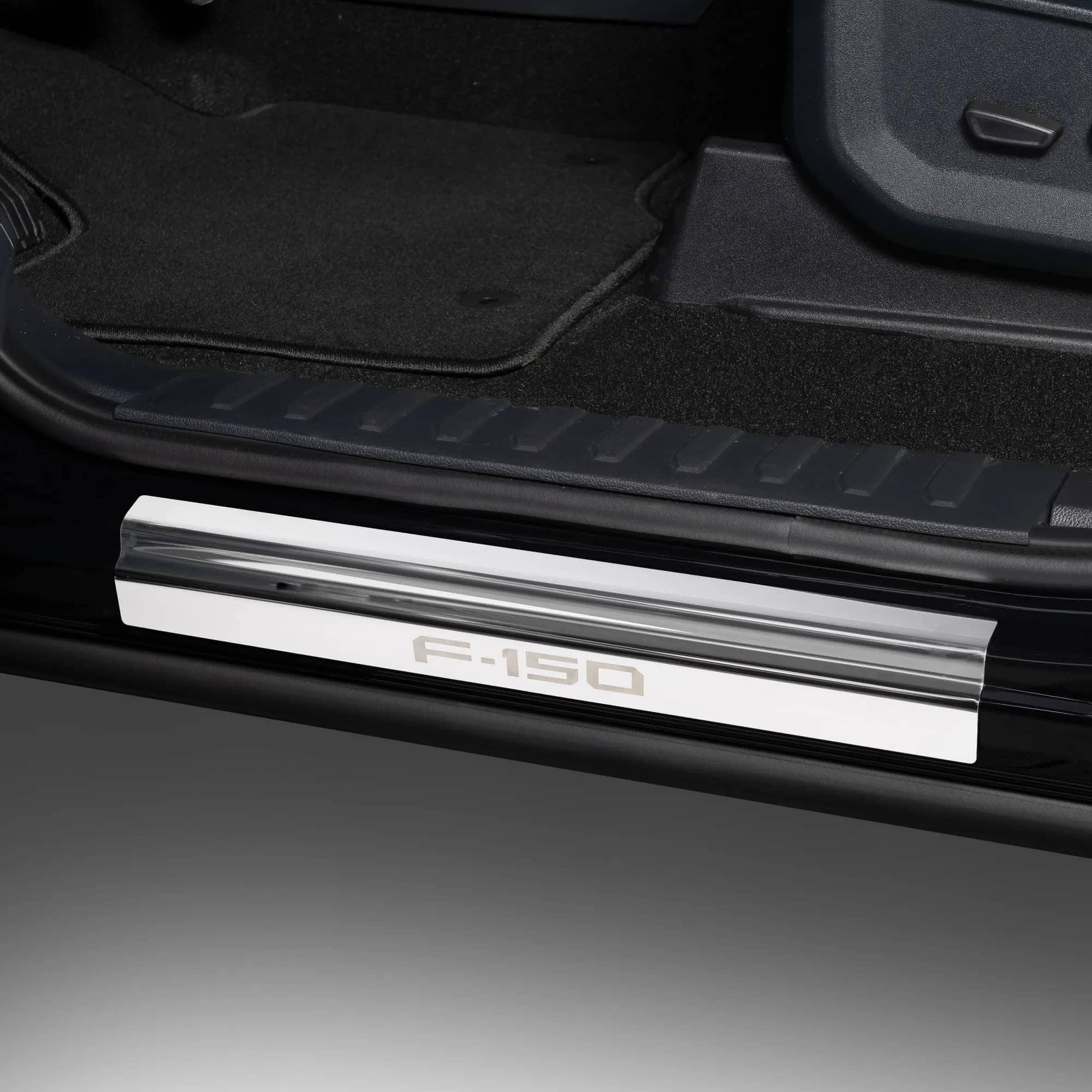 Putco 95147FD STAINLESS DOOR SILL SET WITH F150 LOGO 21-26 F150 CREW CAB Putco 95147FD