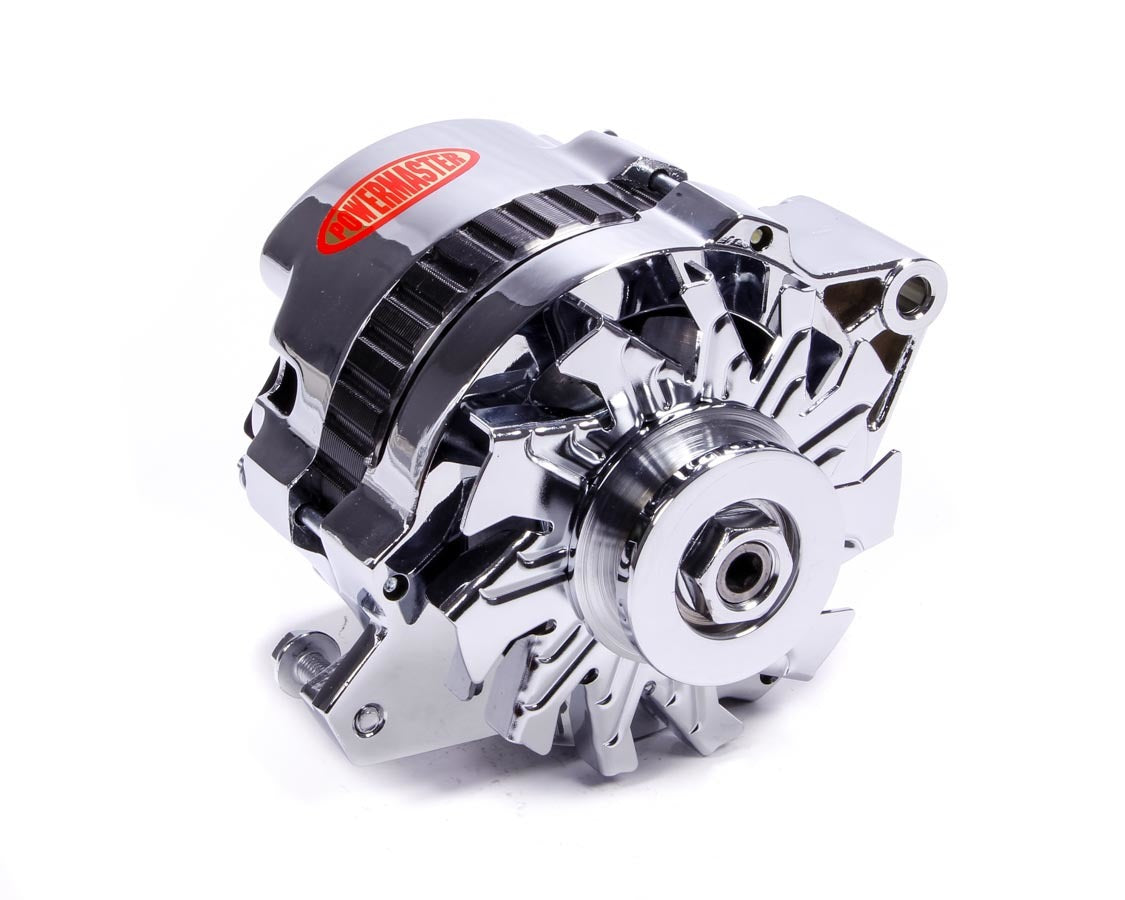 Power Master 178021 Chrome 105amp Small Delco Alternator 1 Wire Power Master 178021