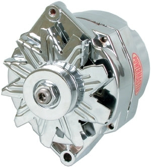 Power Master 37293 Chrome Delco 150amp Alternator 1 Wire Power Master 37293