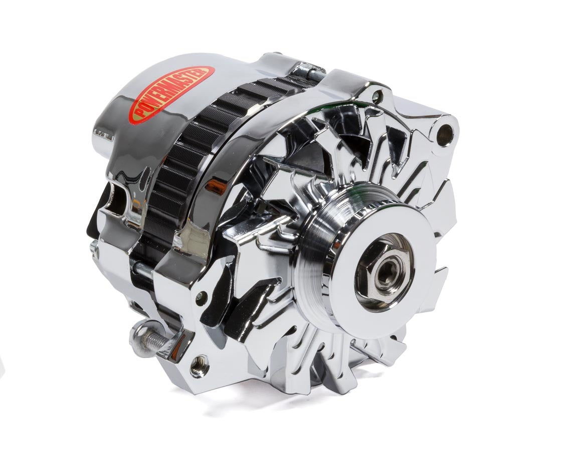 Power Master 378011 GM CS130 Alternator 140 Amp w/1v Pulley Chrome Power Master 378011