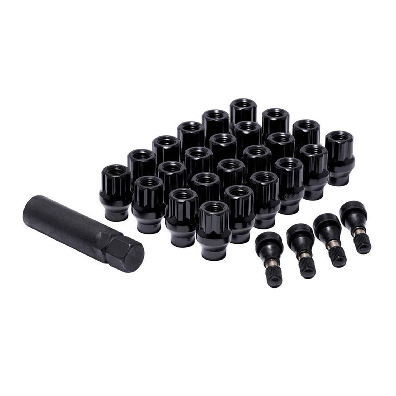 Pro Comp 16148OET Lug Nut Kit; 14 x 1.5 ET; 24 Lugs; HP Valve Key; Open End; Pro Comp 16148OET