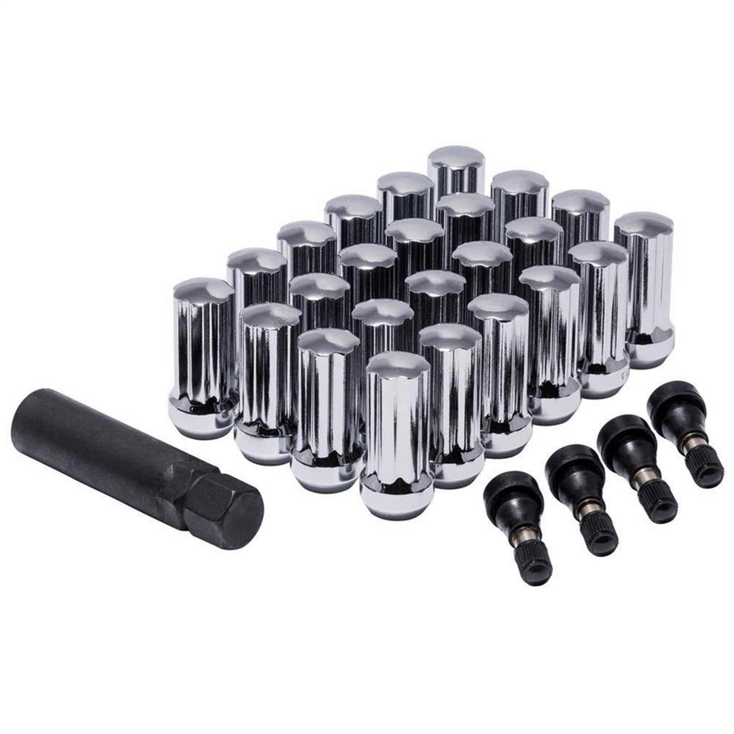 Pro Comp 16148 Lug Nut Kit; 14 x 1.5 ET; 24 Lugs; HP Valve Key; Pro Comp 16148