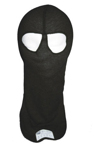 PXP Racewear 1422 Head Sock Black Dual Eyeport 2 Layer PXP Racewear 1422