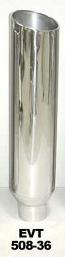 Pypes Performance exhaust EVT508-36 Exhaust Stack 5in x 8in 36in L Polished Pypes Performance exhaust EVT508-36