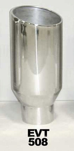 Pypes Performance exhaust EVT508 Exhaust Tip 5in x 8in x 18in Rolled Pol. Weld-on Pypes Performance exhaust EVT508