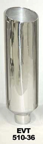 Pypes Performance exhaust EVT510-36 Exhaust Stack 5in x 10in 36in L Polished Pypes Performance exhaust EVT510-36