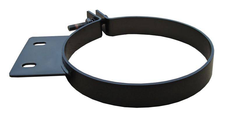 Pypes Performance exhaust HSC007B Black Stack Clamp Stain less 7in Pypes Performance exhaust HSC007B