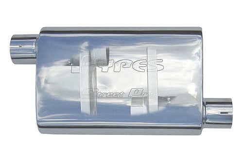 Pypes Performance exhaust MVS13 Street Muffler 2.5in Offset/Center Each Pypes Performance exhaust MVS13