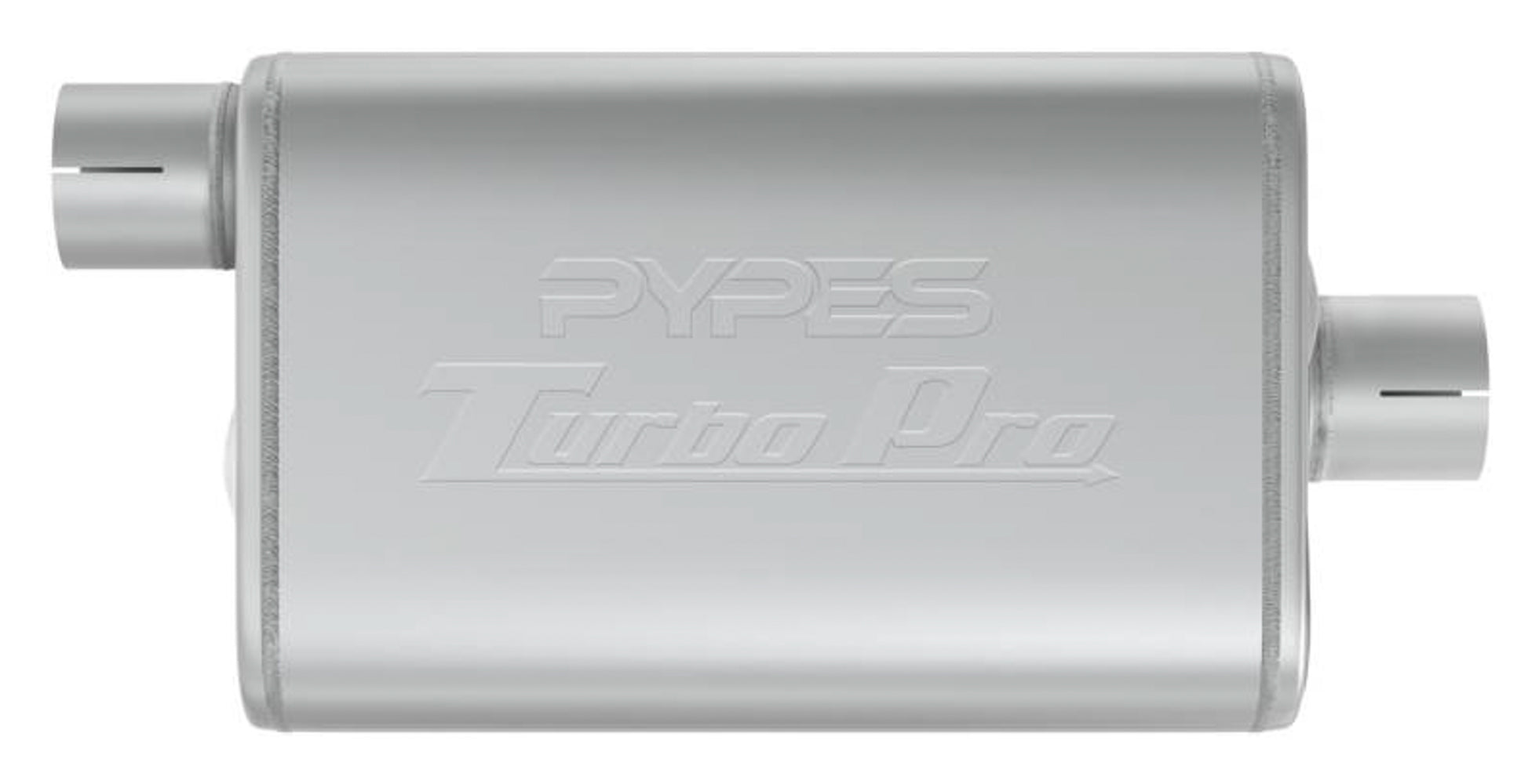 Pypes Performance exhaust MVT13 Turbo Pro Muffler 2.5in Offset In/Center Outlet Pypes Performance exhaust MVT13