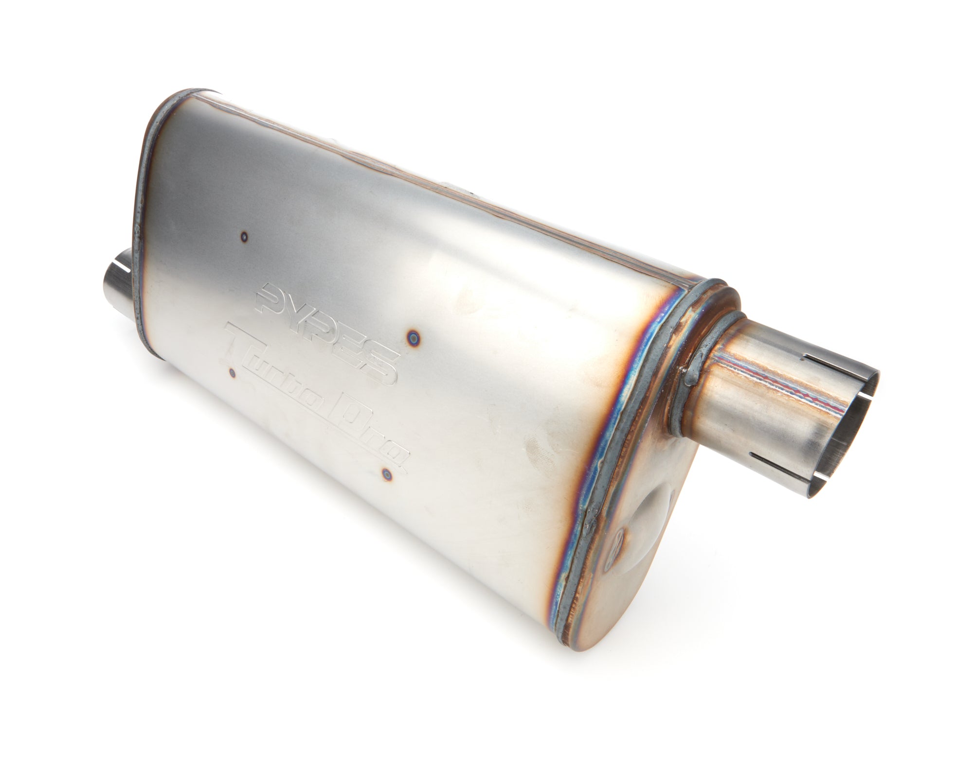 Pypes Performance exhaust MVT30 Turbo Pro Muffler 18in 2.5in Offset In/Out Pypes Performance exhaust MVT30