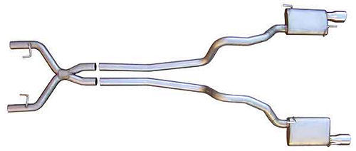 Pypes Performance exhaust SFM68 05-10 Mustang 4.0L 2.5in Cat Back Exhaust System Pypes Performance exhaust SFM68