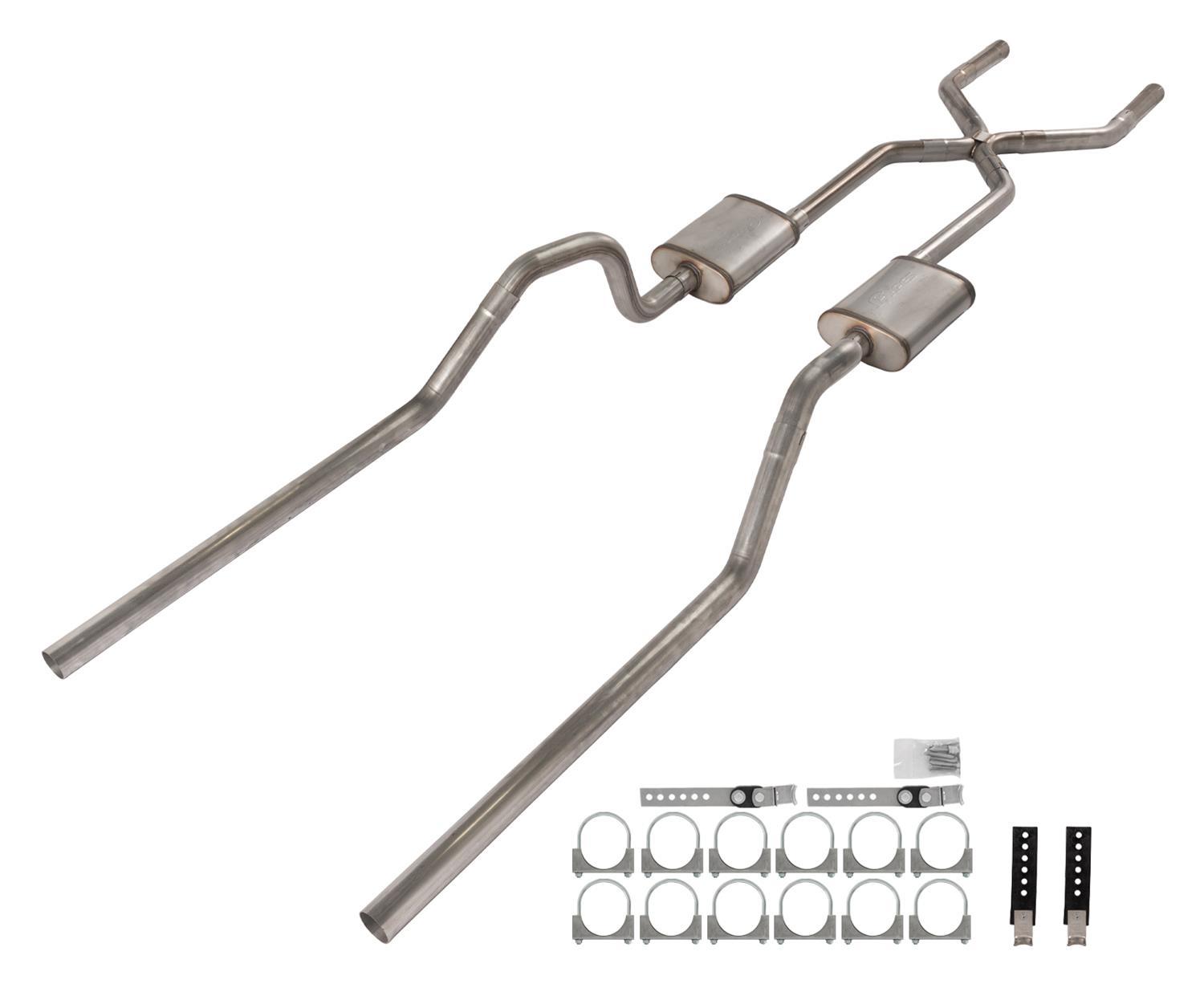 Pypes Performance exhaust SGB15S 65-70 Chevy B-Body X-Pip Crossmember Back Exhaust Pypes Performance exhaust SGB15S