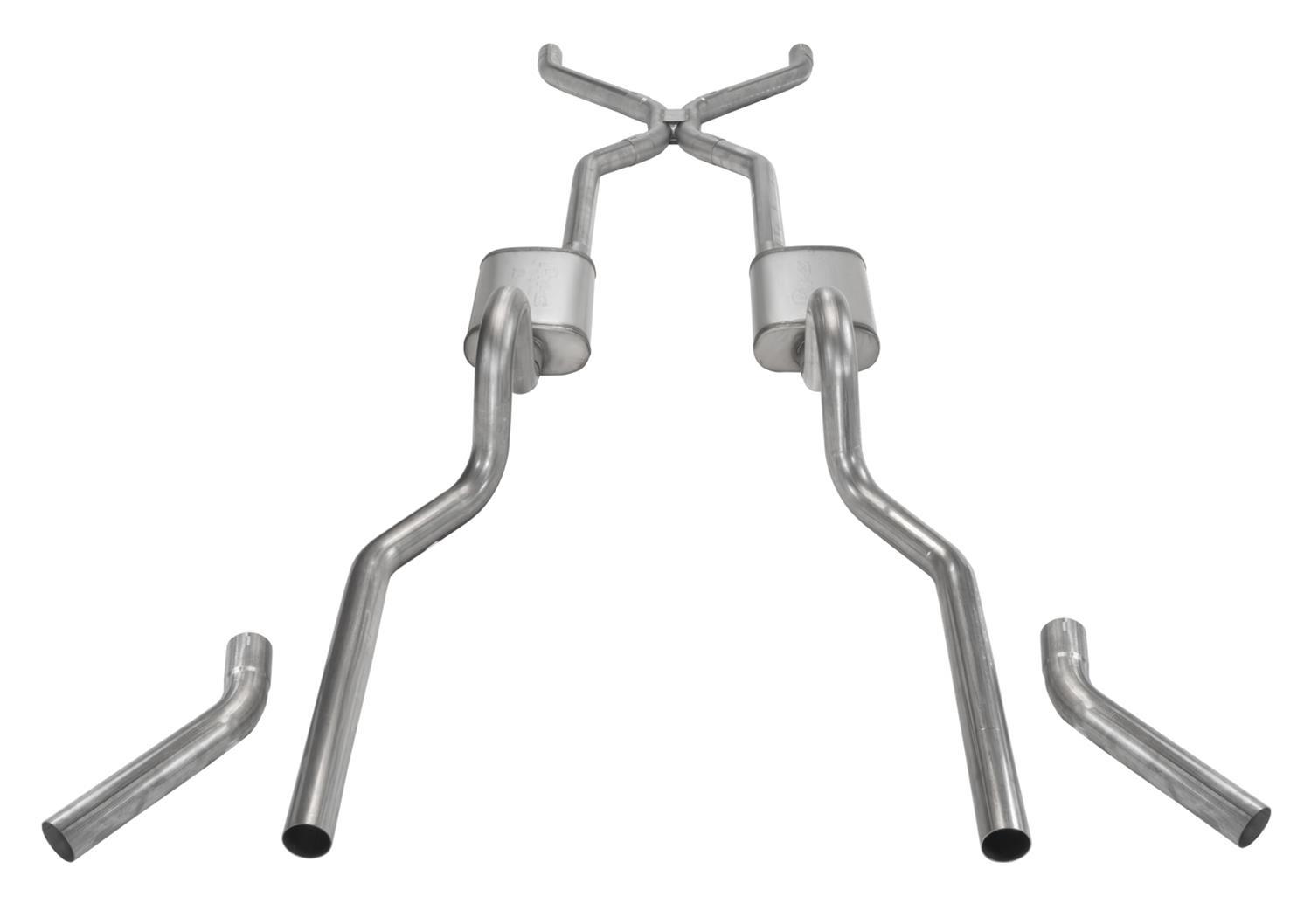 Pypes Performance exhaust SGC43 55-57 Chevy 3in Exhaust w/H-Pipe Pypes Performance exhaust SGC43