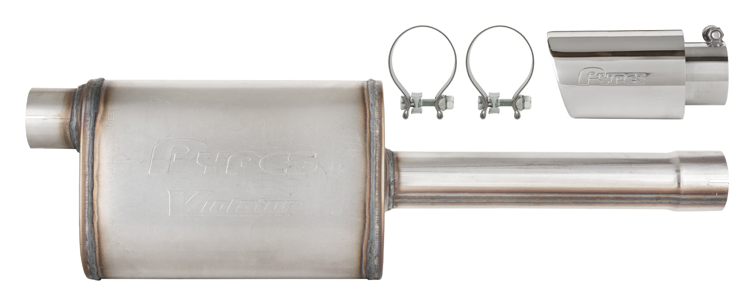 Pypes Performance exhaust SGT32V 19-25 GM P/U Muffler/Tip Kit Chrome Pypes Performance exhaust SGT32V