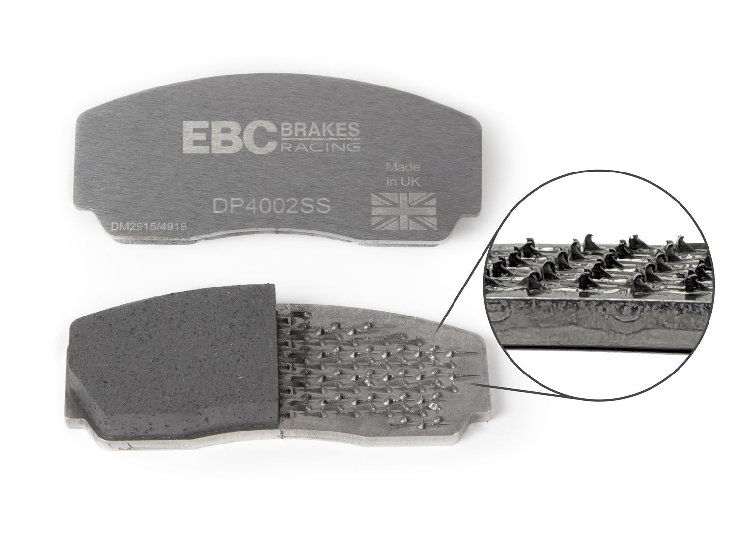 EBC Brakes Racing DP83055RP1 EBC RP-1 Race Brake Pads; 36/34 mm. Disc Thickness; 394 mm. Dia; EBC Brakes Racing DP83055RP1