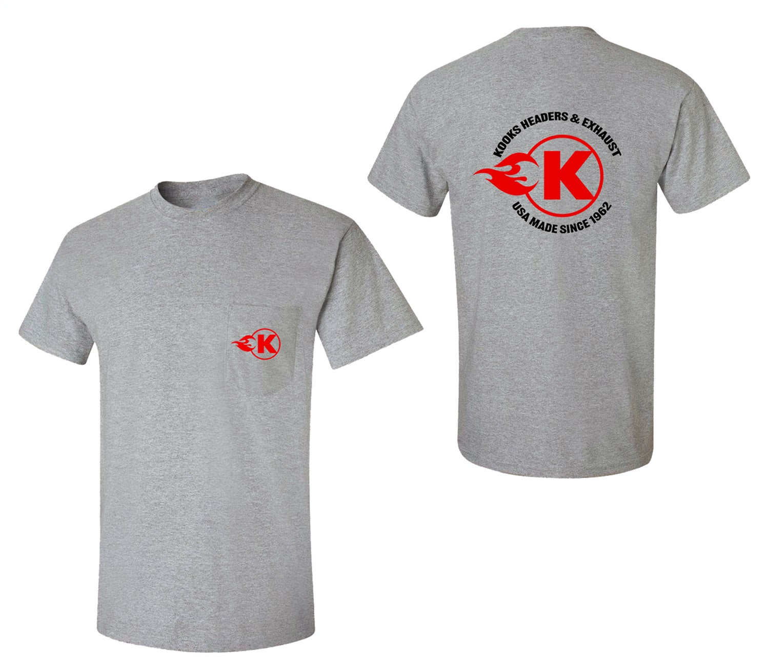 Kooks Custom Headers TS-1006451-03 Grey Pocket T-Shirt-X-Large Kooks Custom Headers TS-1006451-03