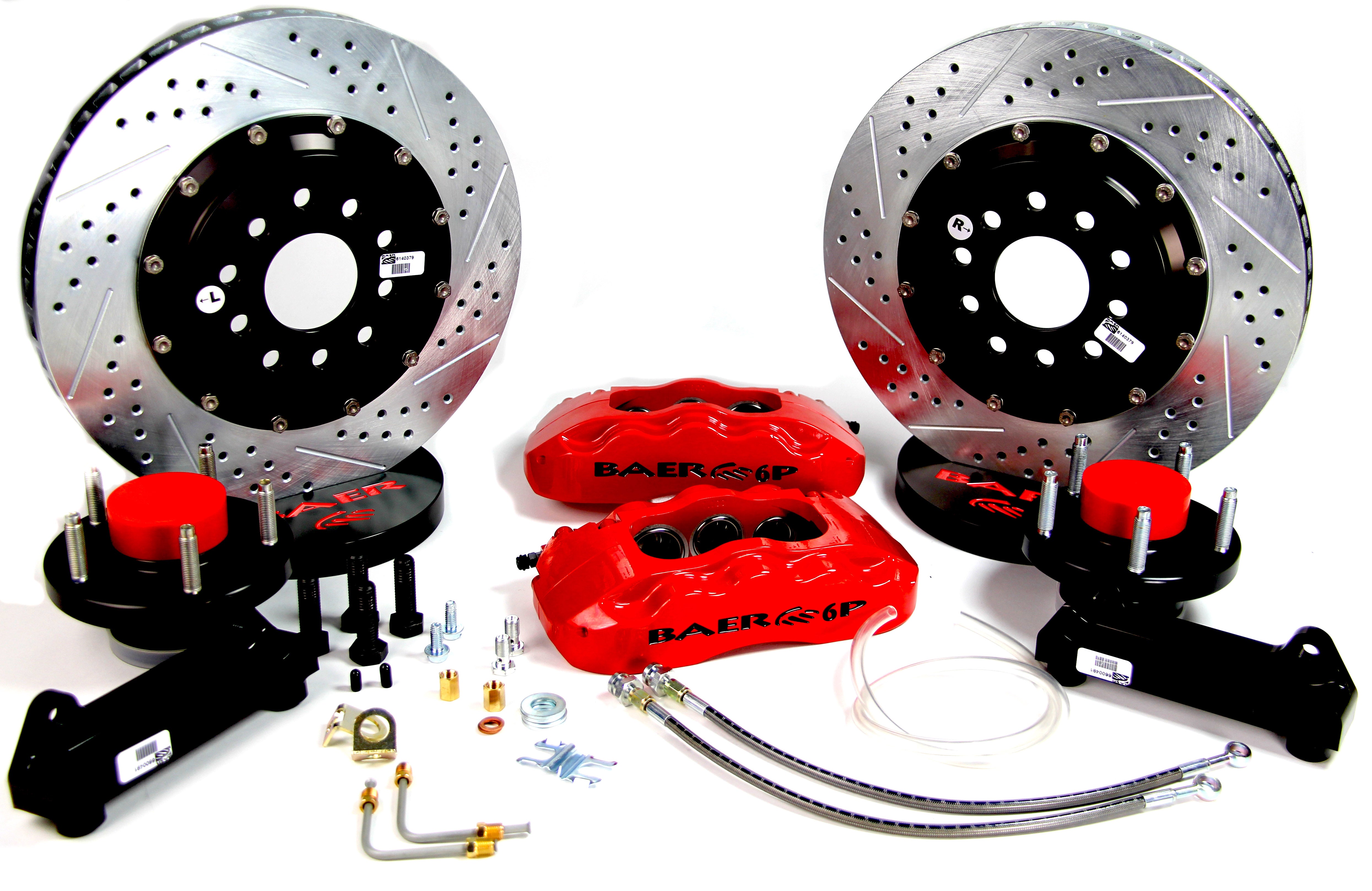 Baer Brake Systems 4301337R Baer Brakes 14" Pro+ Front Brake Kit, Red, SDZ, Std. Studs Baer Brake Systems 4301337R