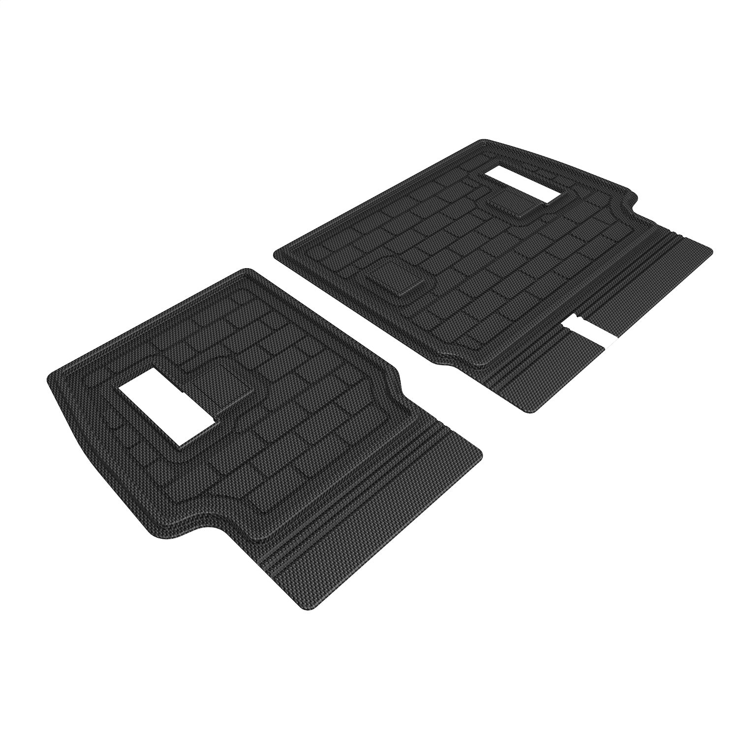 3D MAXpider Q1TY3231309 KAGU Seatback Protector; 2 pc.; Black; 3D MAXpider Q1TY3231309