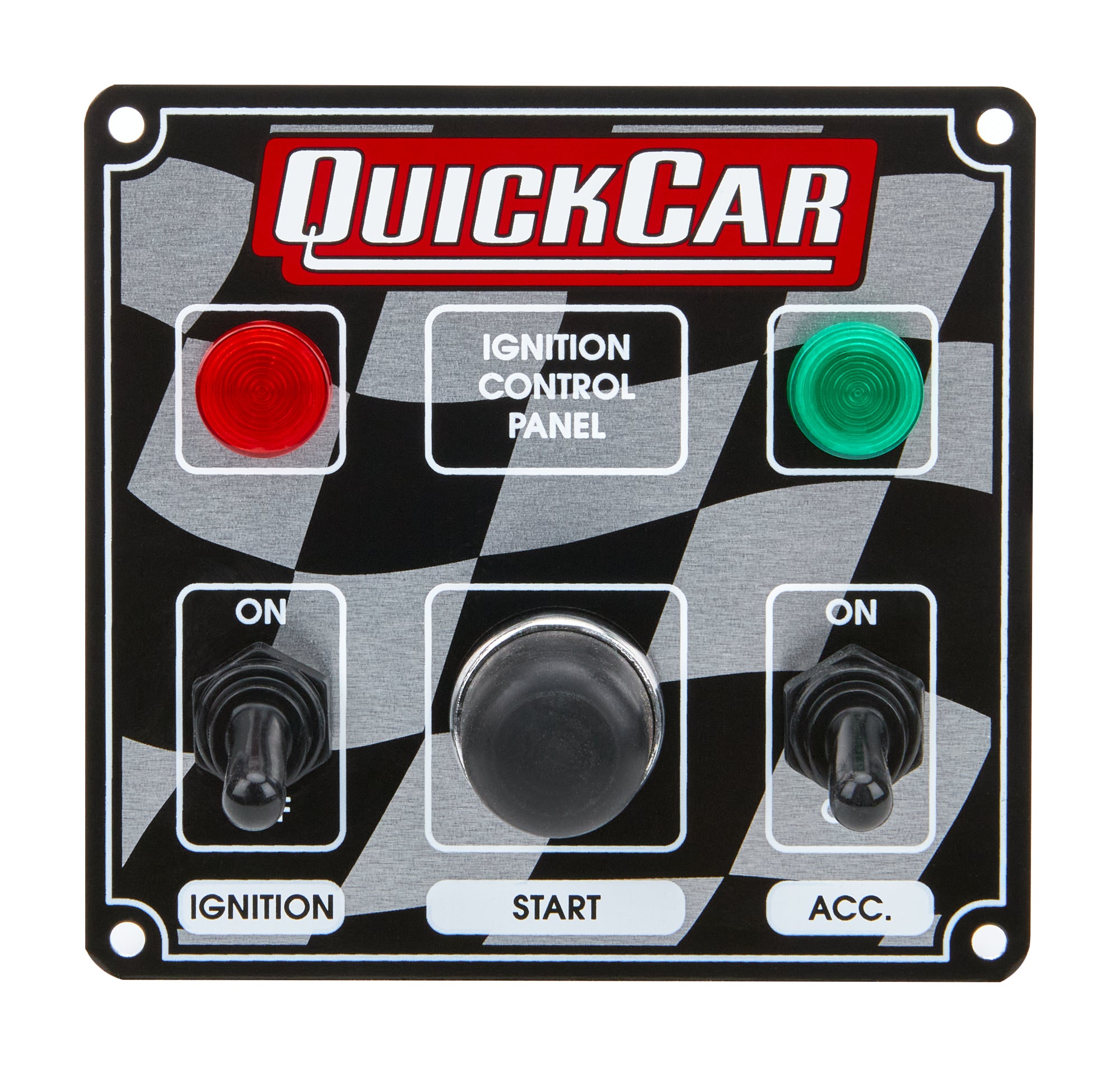 Quickcar Racing 50-022 Ignition Panel 2 Switch w/Lights Quickcar Racing 50-022