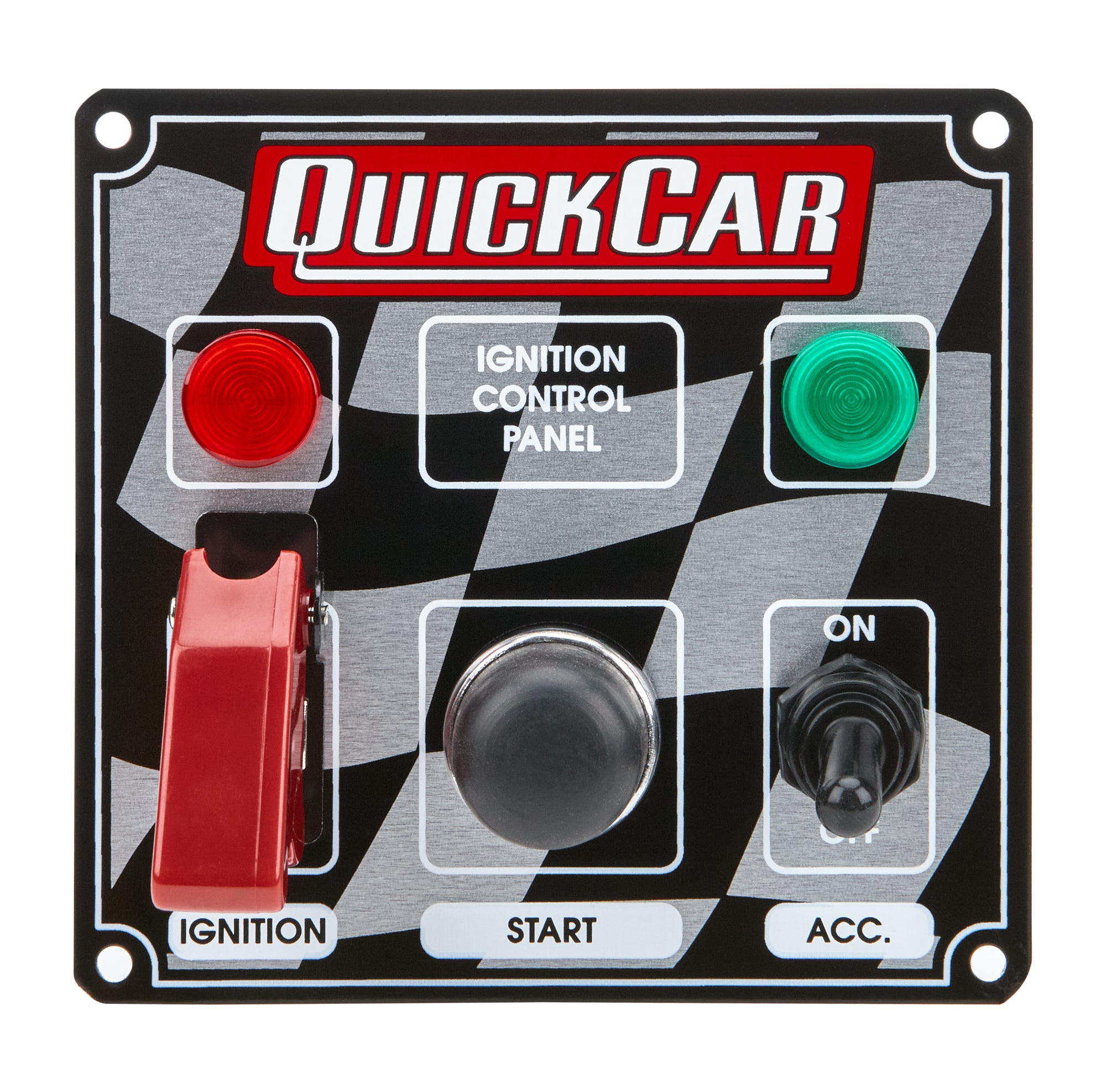 Quickcar Racing 50-023 Ign. Panel 2 Switch w/Lights Quickcar Racing 50-023