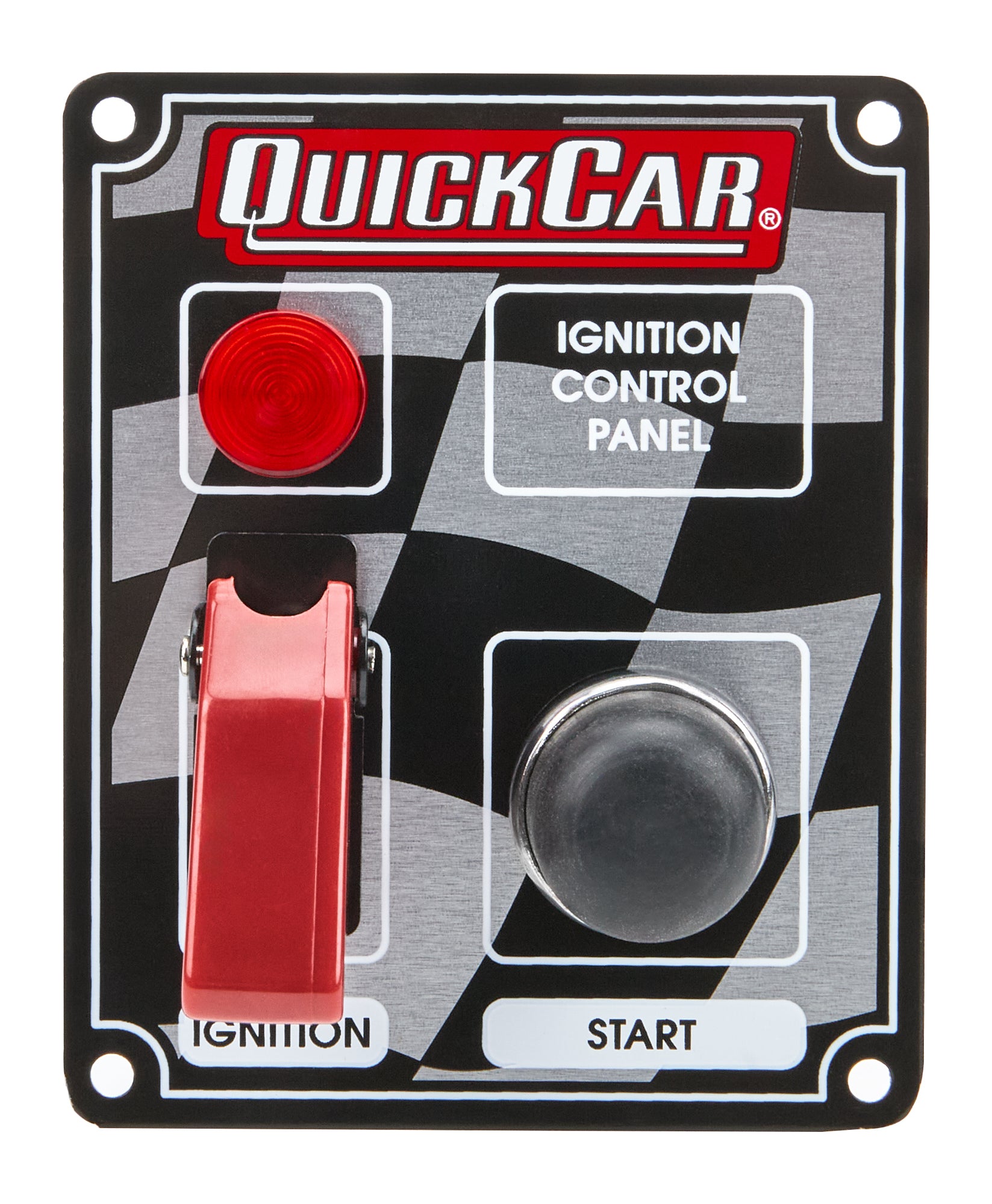 Quickcar Racing 50-053 Ignition Panel w/Flip Switch and Light Quickcar Racing 50-053