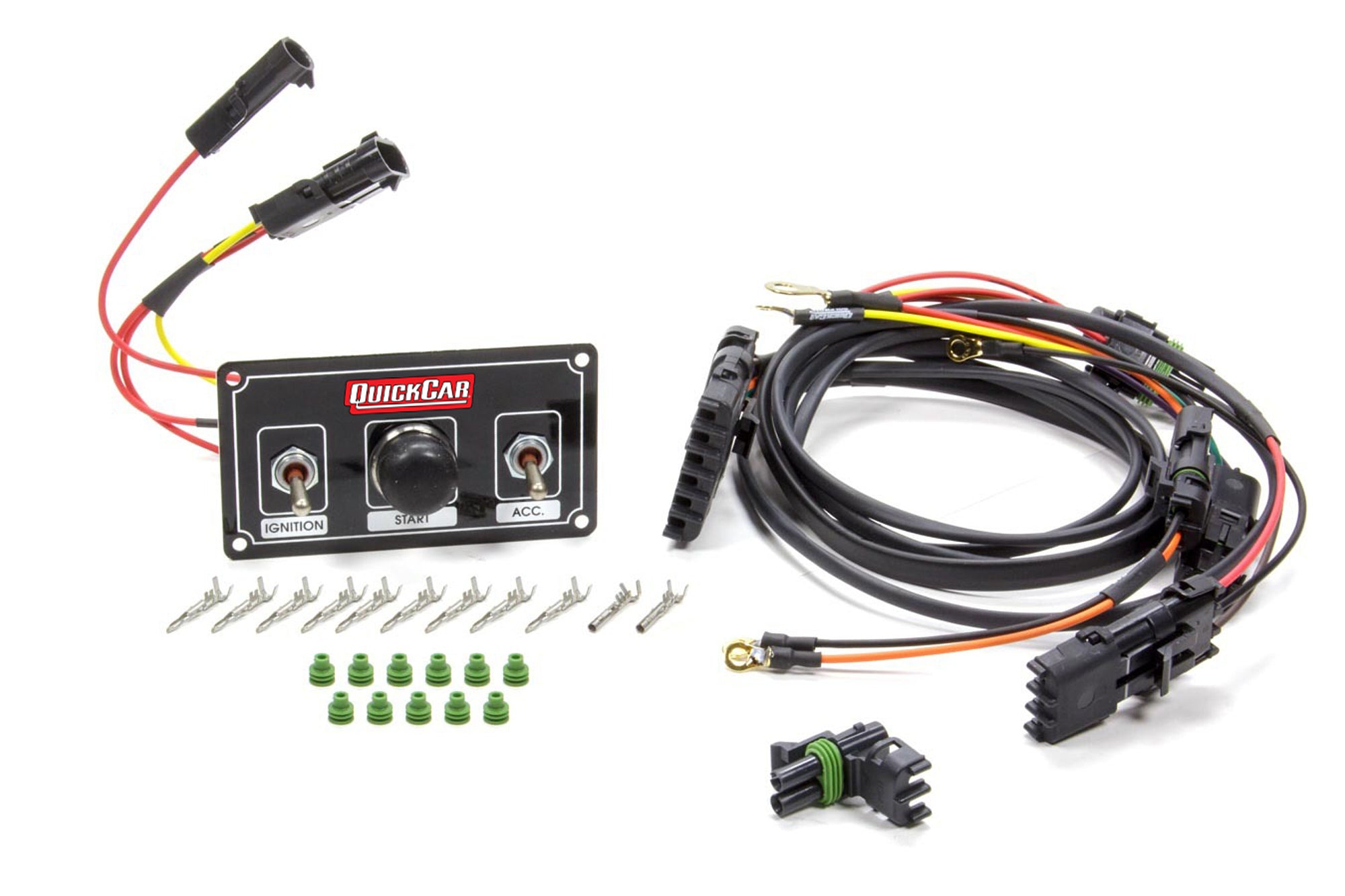 Quickcar Racing 50-2037 Ignition Harness / Panel Black Modified Quickcar Racing 50-2037