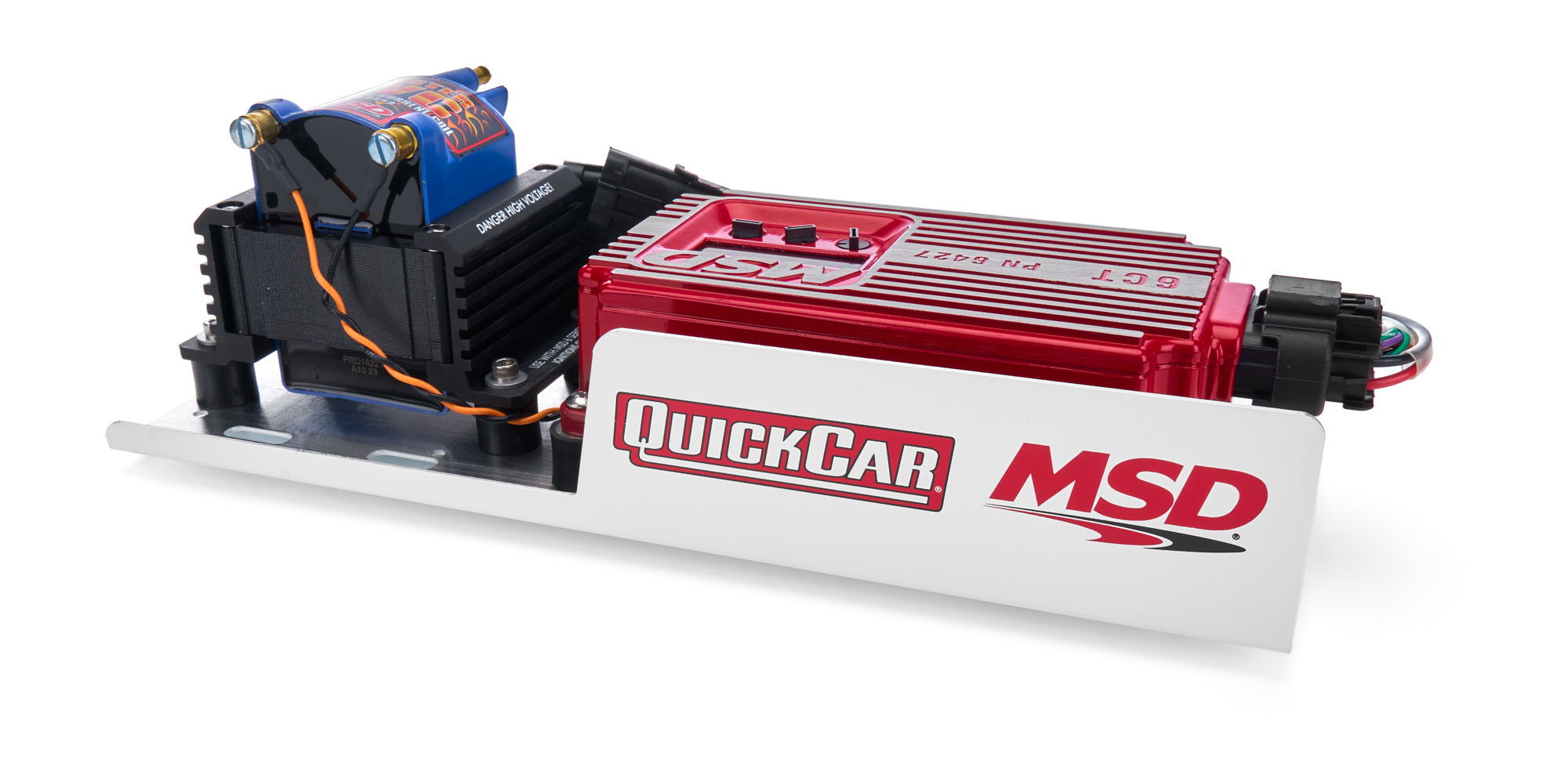 Quickcar Racing 50-213 MSD 6CT Box/Coil/ Mounting Plate Kit Quickcar Racing 50-213