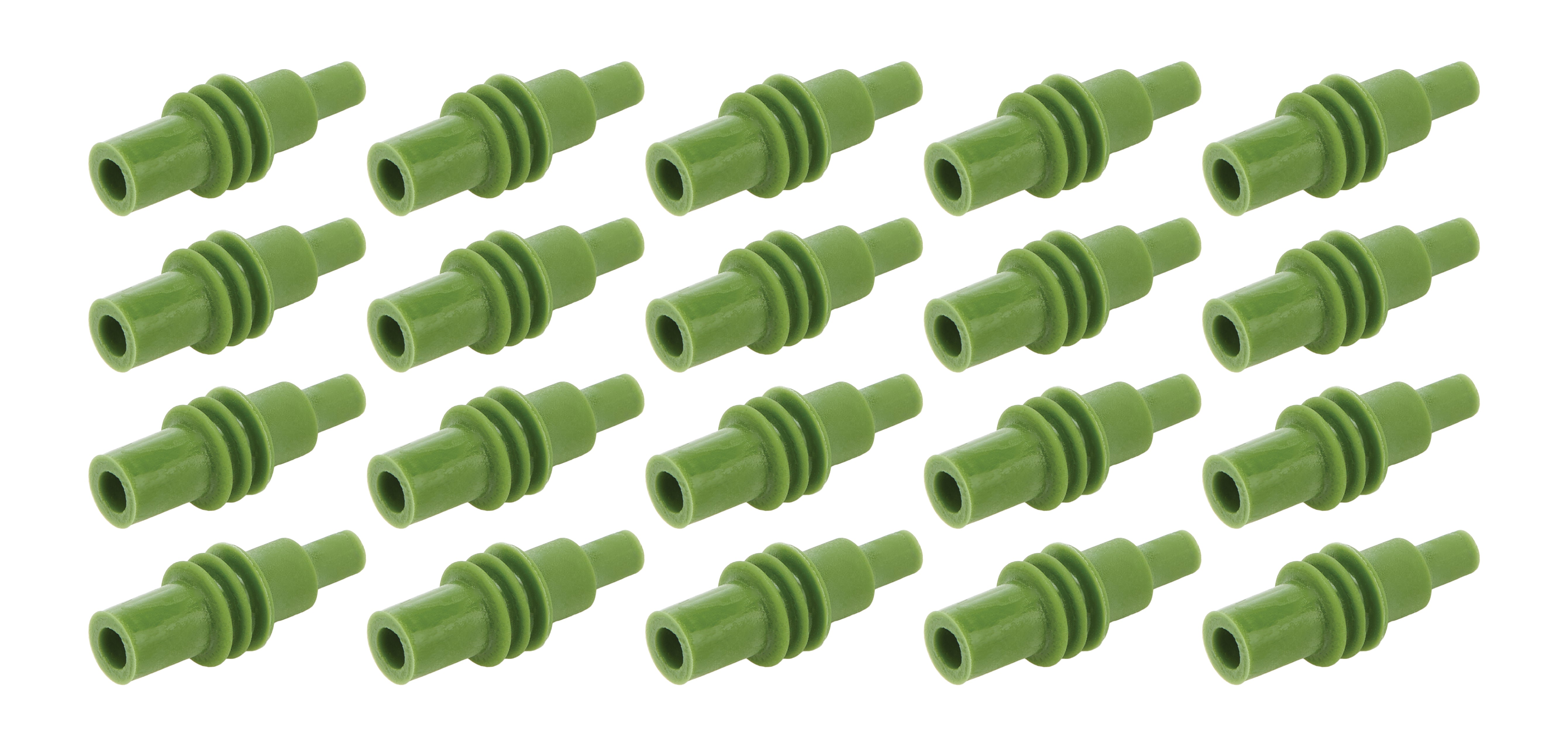 Quickcar Racing 50-305-20 Green Cavity Plug Weatherpack 20 pack Quickcar Racing 50-305-20