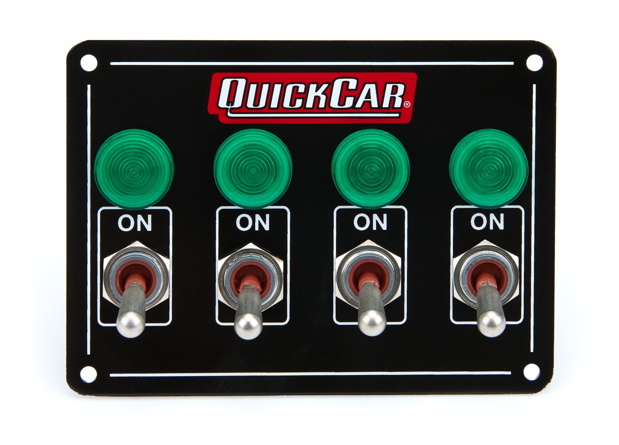 Quickcar Racing 50-718 Accessory Panel 4 Switch w/Pilot Weatherproof Quickcar Racing 50-718