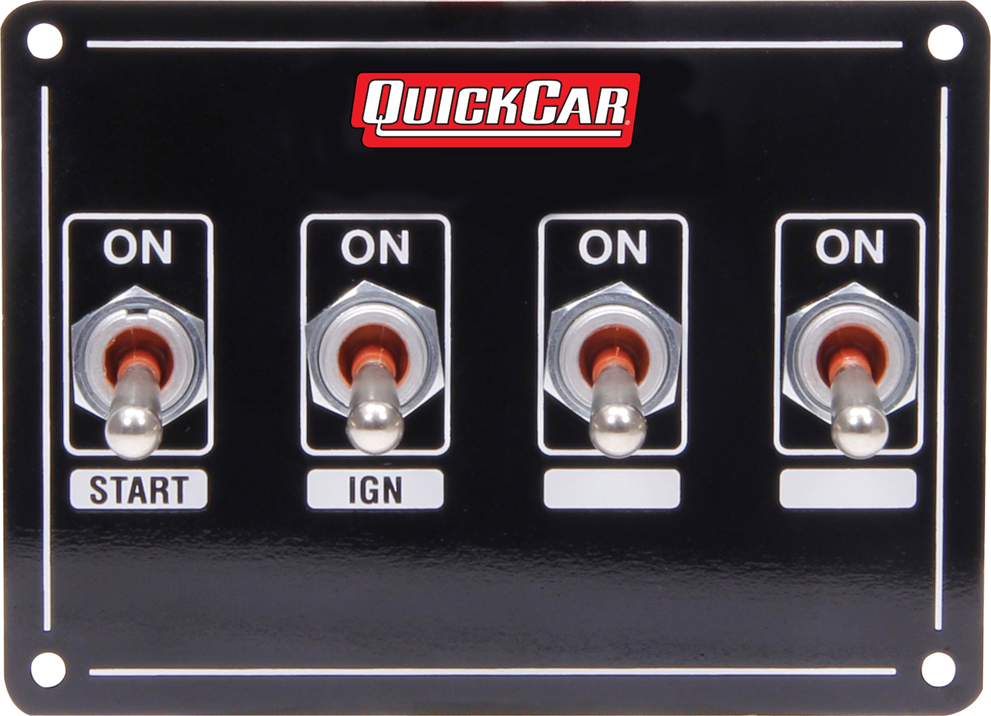 Quickcar Racing 50-7411 Ignition Panel Extreme 4 Switch Dual Ignition Quickcar Racing 50-7411