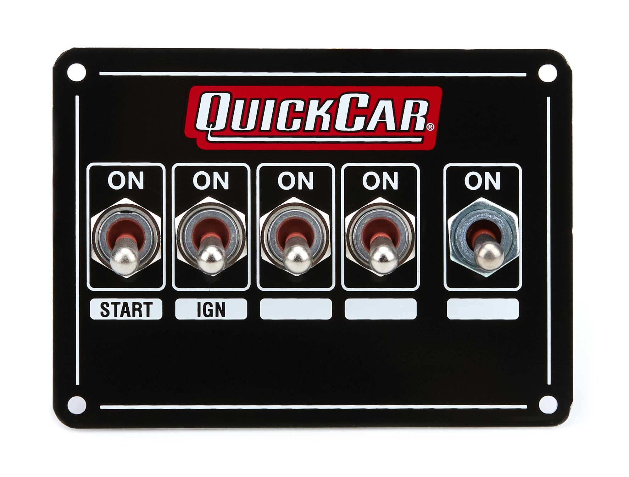 Quickcar Racing 50-7713 Ignition Panel - Dual Ing. w/X-Over & 3 Whl Bk Quickcar Racing 50-7713