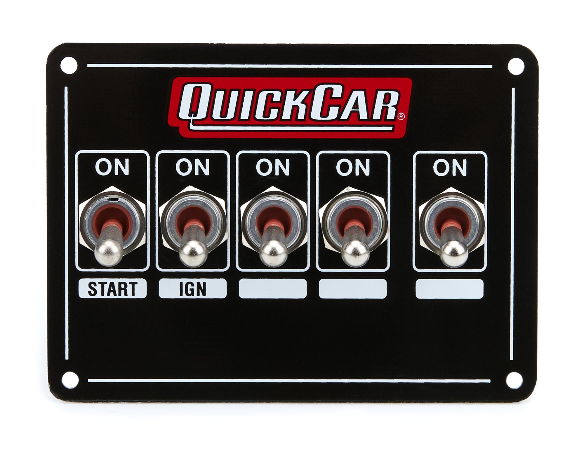 Quickcar Racing 50-7731 Ignition Panel - Single Ing. w/Acc Switches Quickcar Racing 50-7731