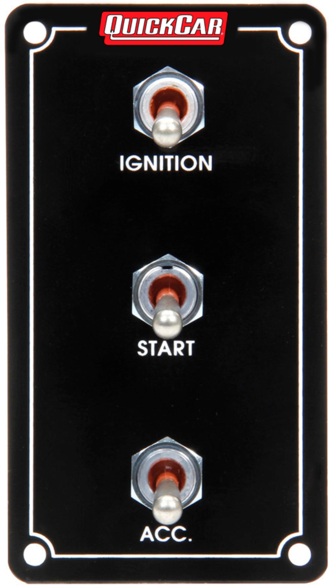 Quickcar Racing 50-7911 Ign. Panel Extreme Vert. 3 Switch Dual Ignition Quickcar Racing 50-7911