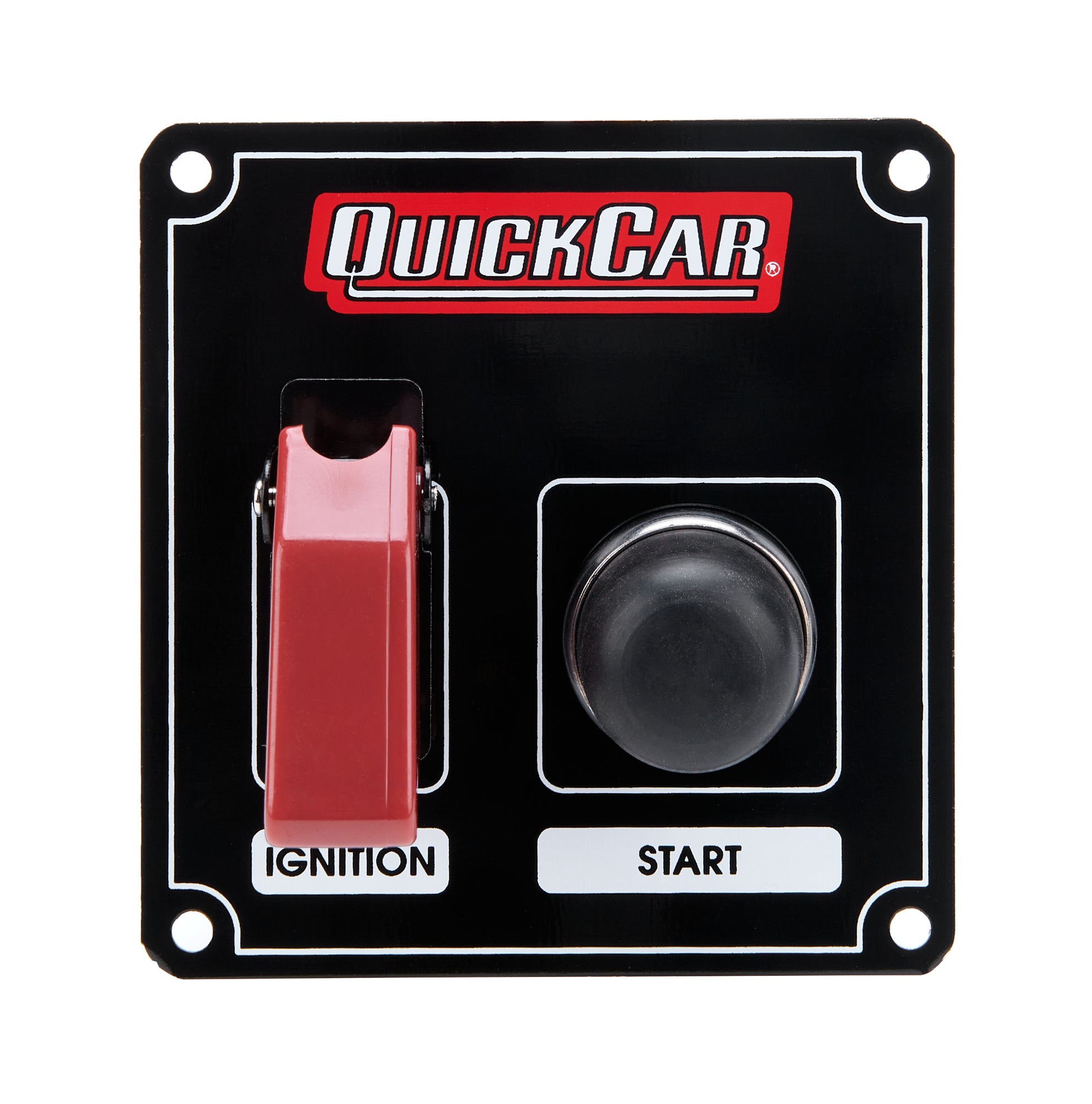 Quickcar Racing 50-803 Ignition Panel Black w/ Flip Switch Quickcar Racing 50-803