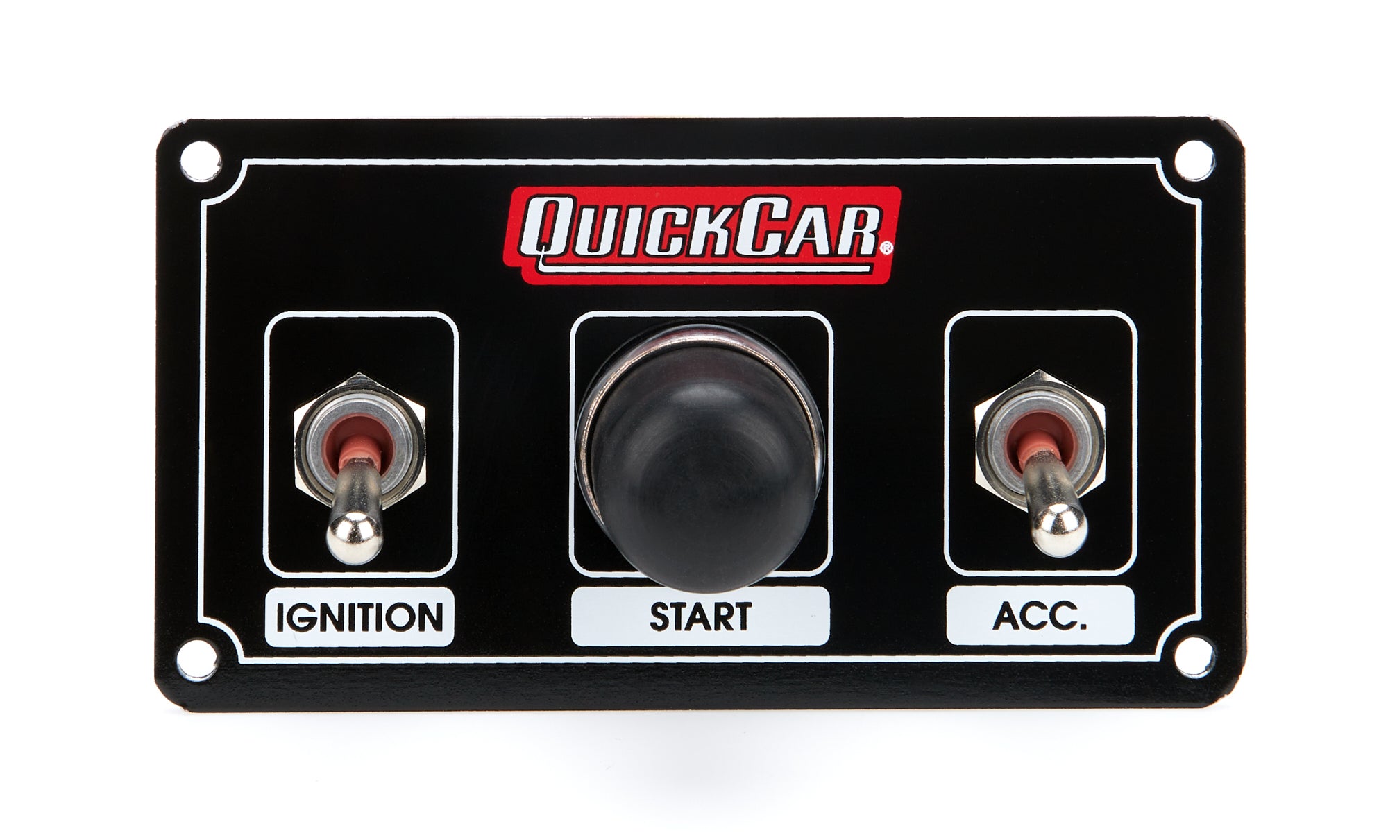 Quickcar Racing 50-820 Ignition Panel Black w/ Weatherproof Switches Quickcar Racing 50-820