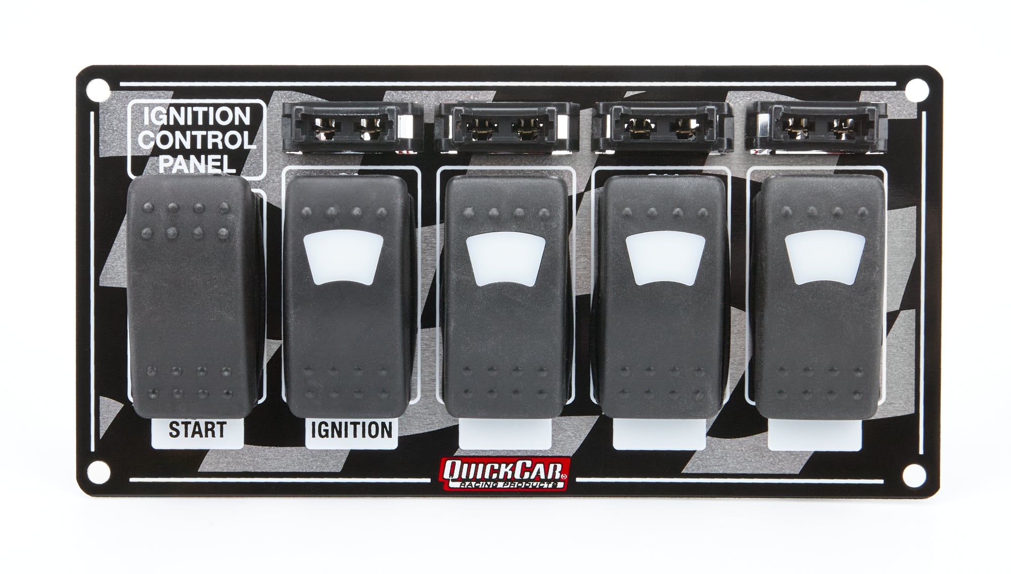 Quickcar Racing 52-164 Ignition Panel w/ Rocker Switches Fuses & Lights Quickcar Racing 52-164