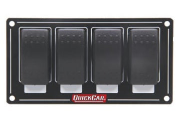 Quickcar Racing 52-716 Accessory Panel 4 Switch Rocker Quickcar Racing 52-716