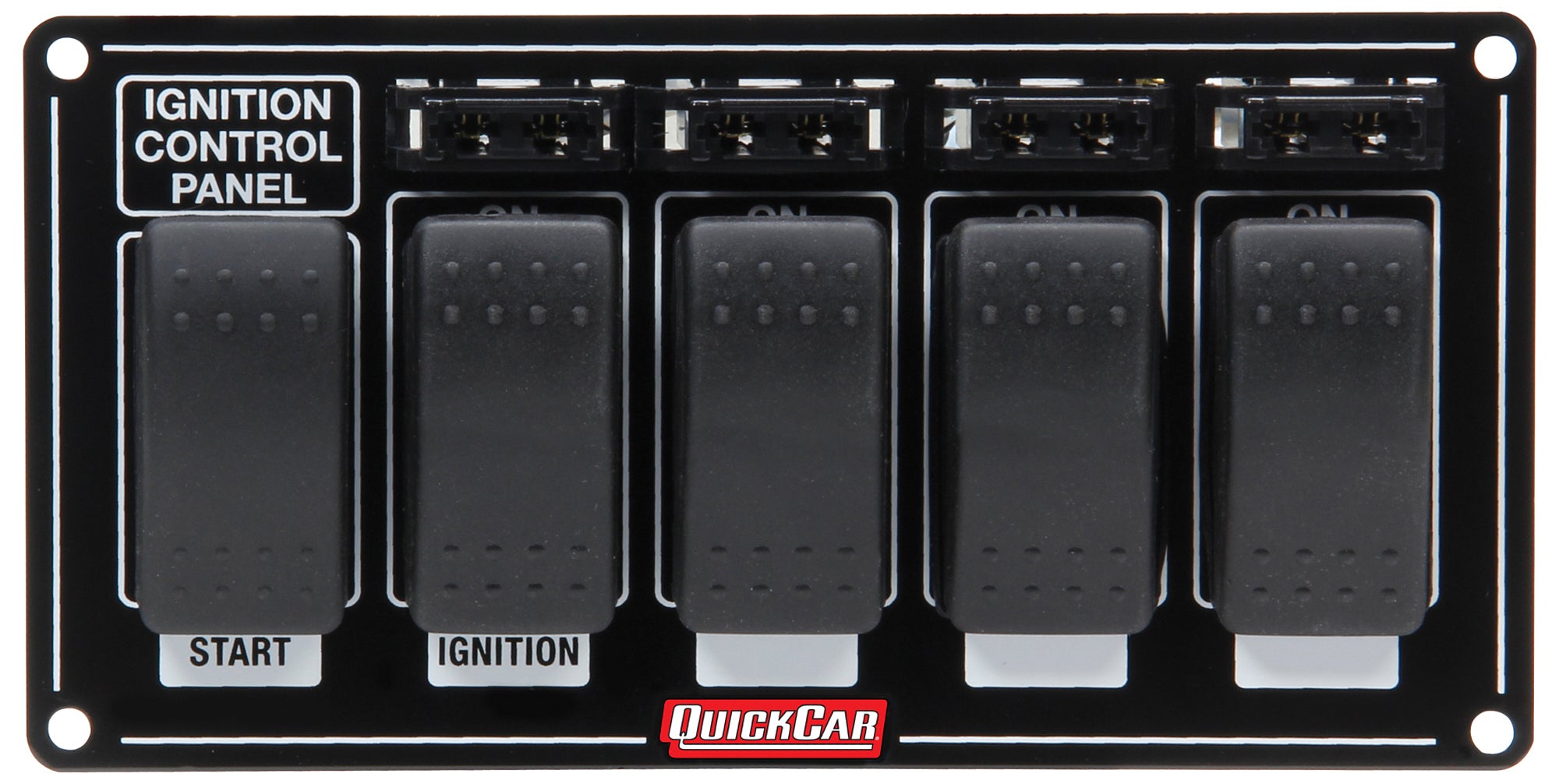 Quickcar Racing 52-863 Ignition Panel w/ Rocker Switches & Fuses Quickcar Racing 52-863