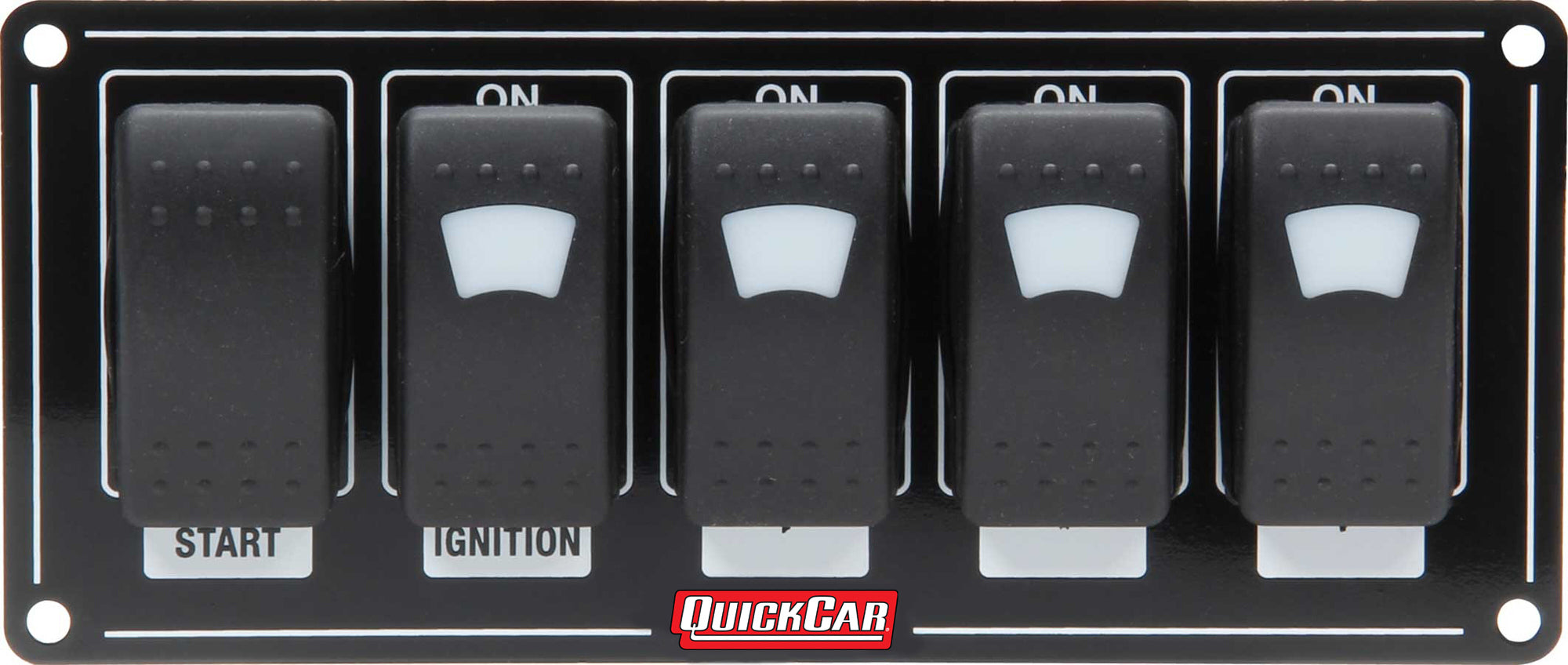 Quickcar Racing 52-866 Ignition Panel w/ Rocker Switches & Lights Quickcar Racing 52-866