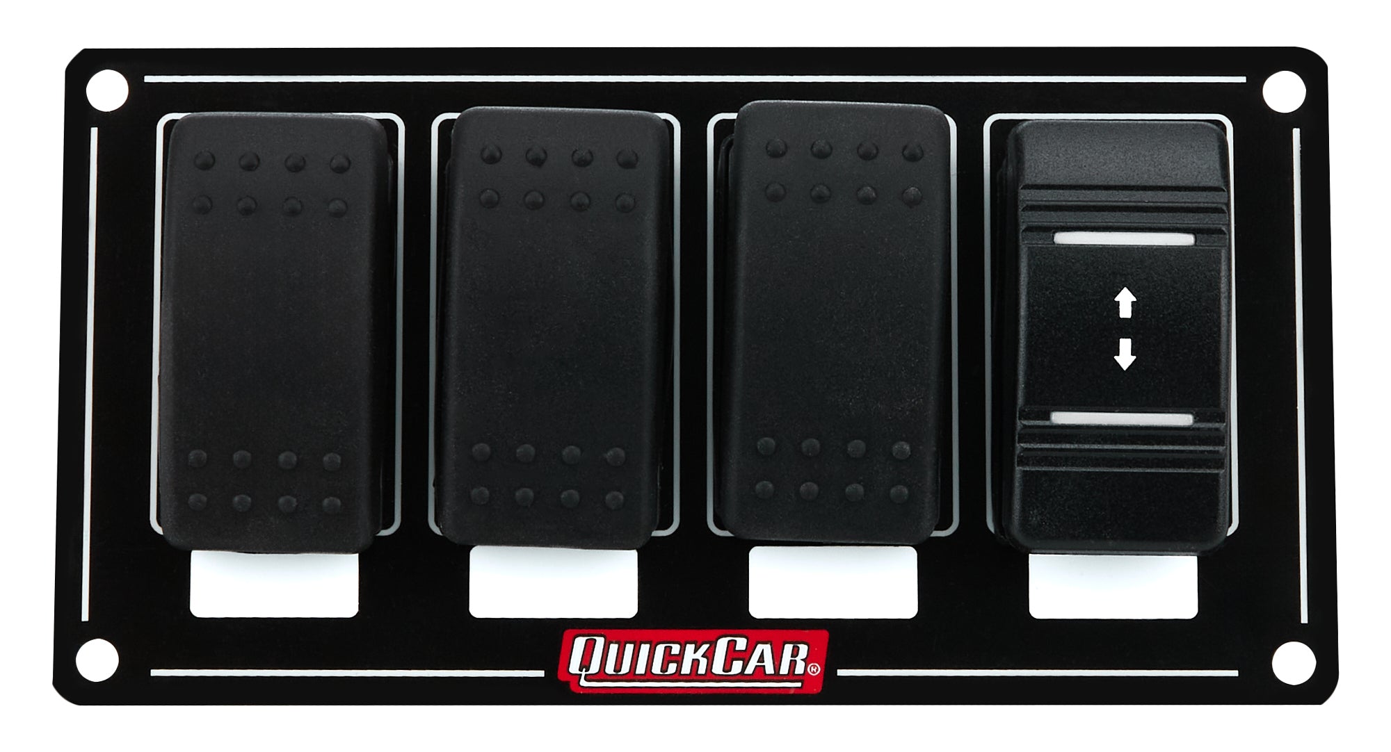 Quickcar Racing 52-870 Switch Panel Rocker Winch w/ 3 Assessory Quickcar Racing 52-870