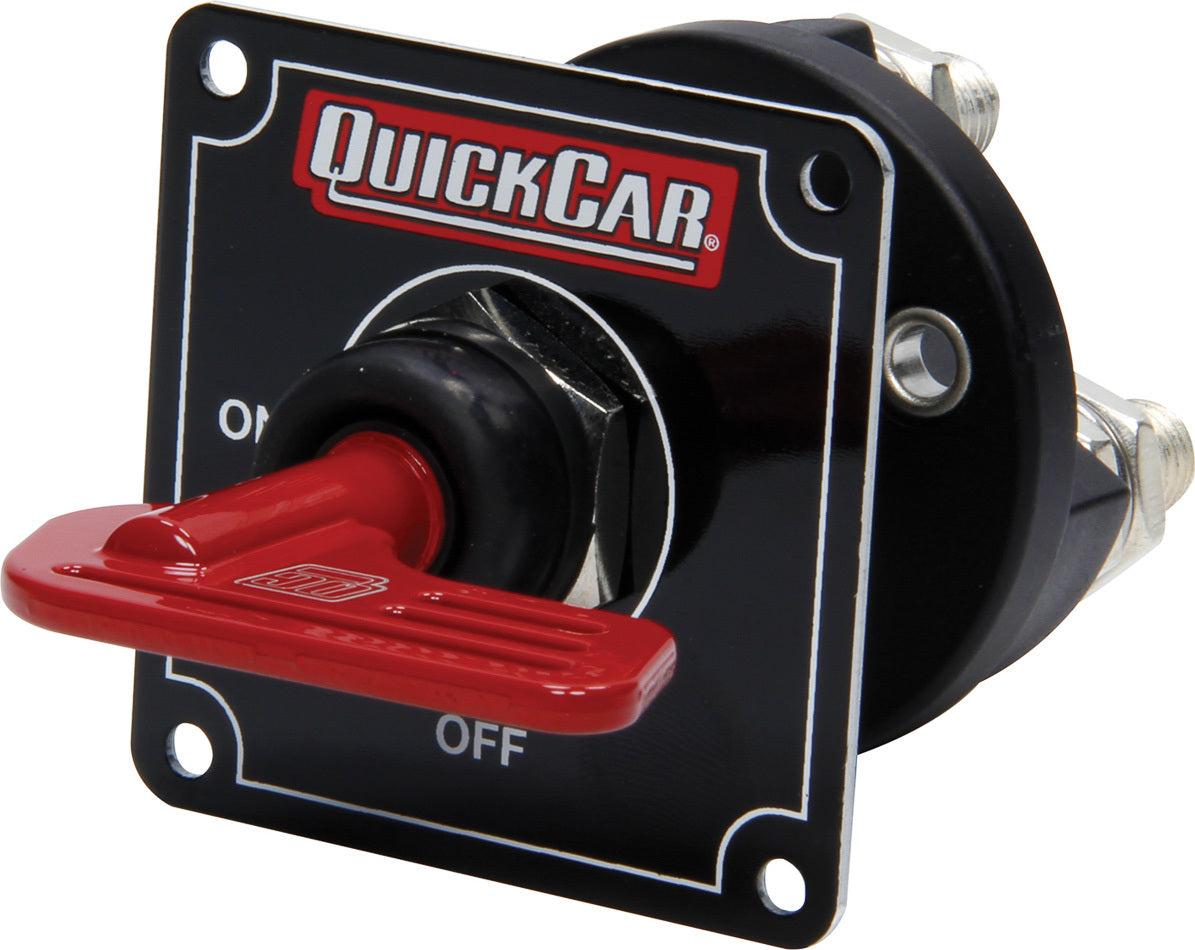 Quickcar Racing 55-030 Master Disconnect Black w/Removable Red Key Quickcar Racing 55-030