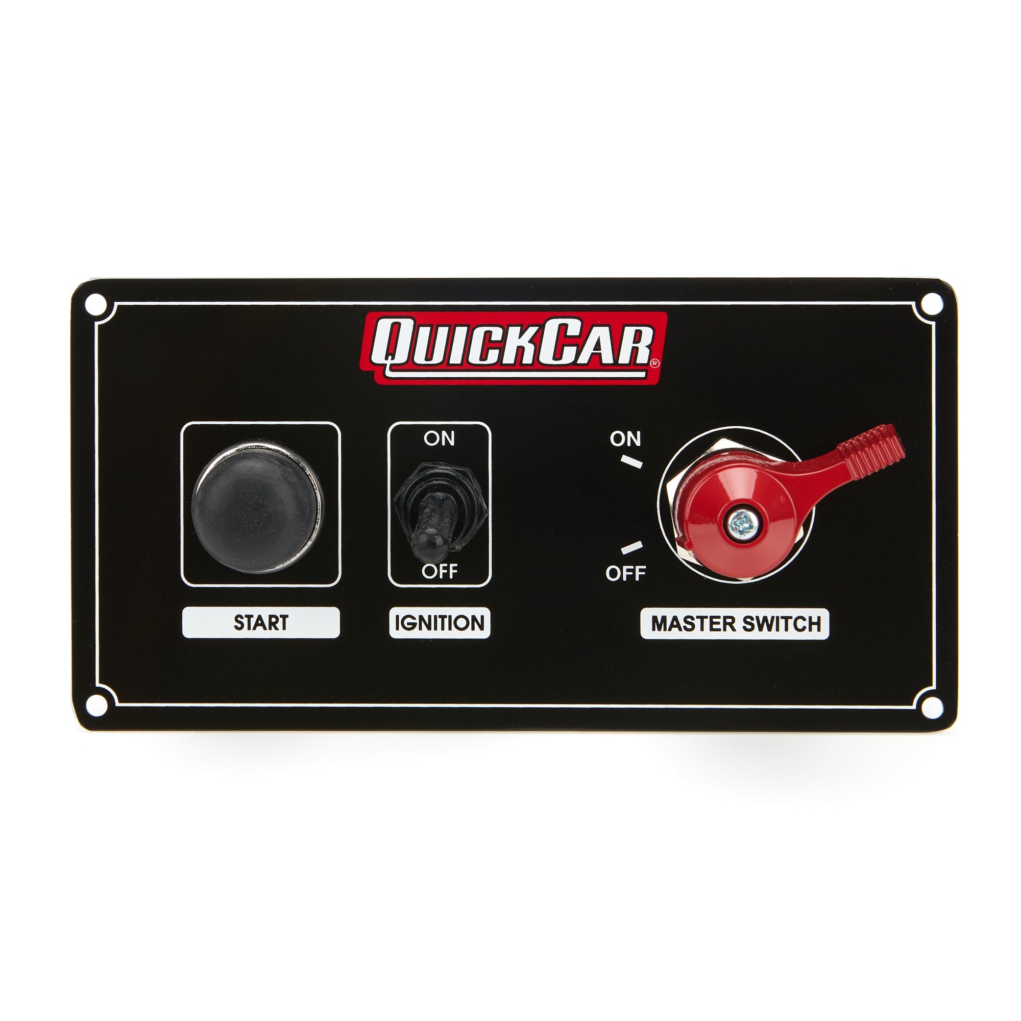Quickcar Racing 55-8022 Ignition Panel w/ MSD & 1 Acc. Switch Quickcar Racing 55-8022