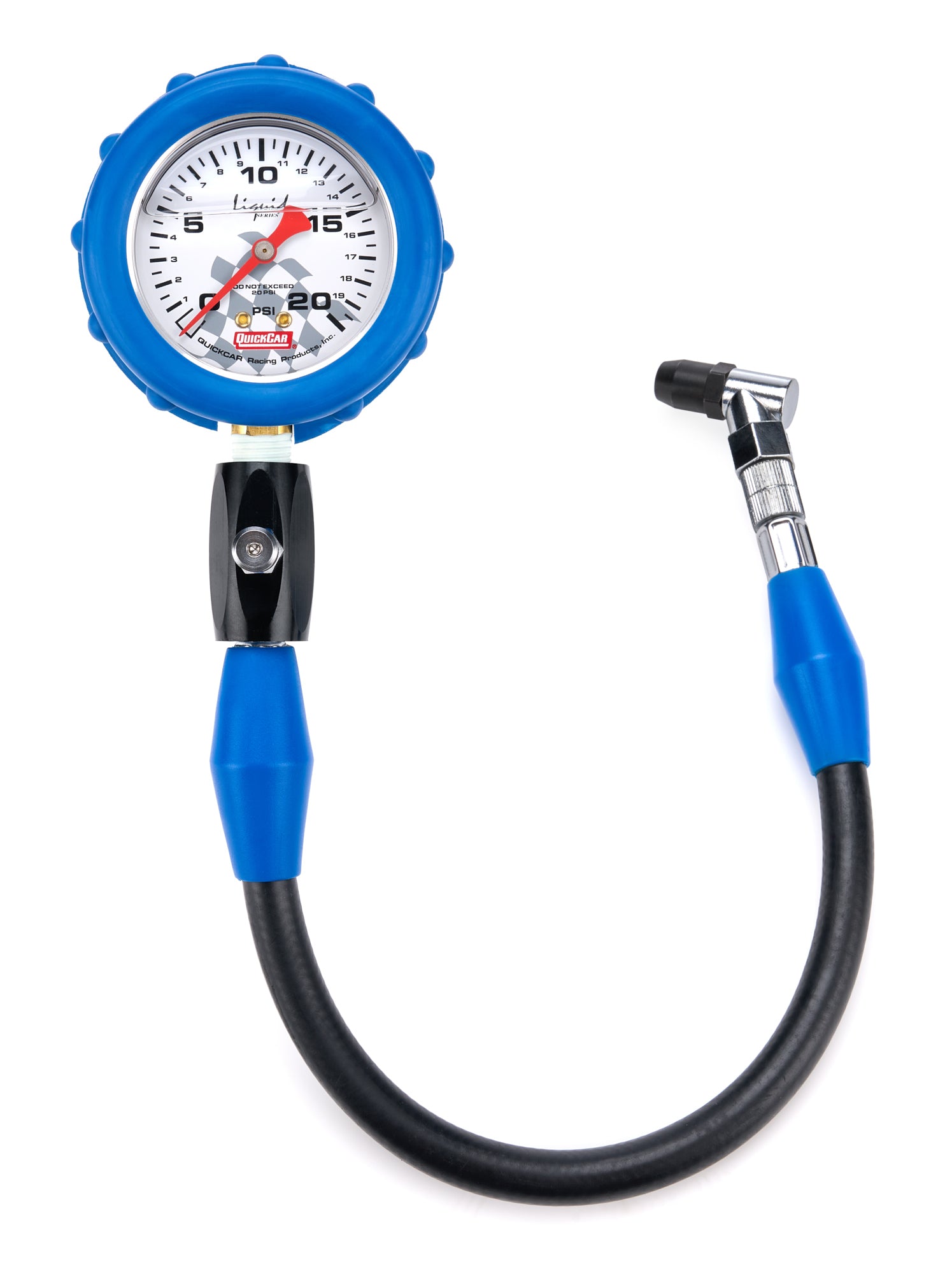 Quickcar Racing 56-021 Tire Gauge 20 PSI Liquid Filled Quickcar Racing 56-021